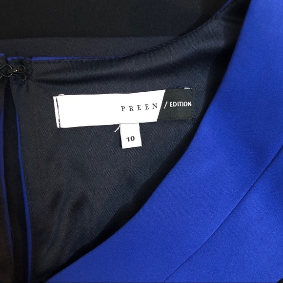 Preen Asymmetrical Colorblock Sheath Dress - Picture 7 of 8